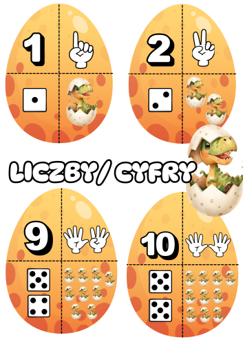Liczby / Cyfry-  Matematyczne - Dzień Dinozaura 