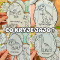 Jaja Dinozaura ( wersja czarno - biała ) - Dzień Dinozaura  