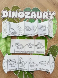 Dinozaury - Książeczka Składana - Dzień Dinozaura