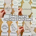 Jaja Otwierane - Praca Plastyczna - Dzień Dinozaura 