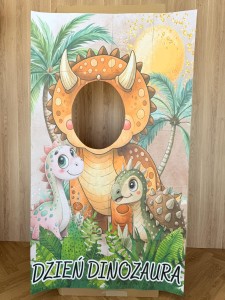 Fotobudka XXL ( wzór 1 )  - Dzień Dinozaura  