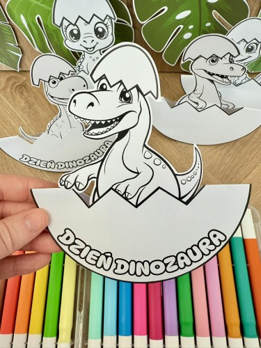 Dinozaury ze skorupkami - Praca Plastyczna - Dzień Dinozaura