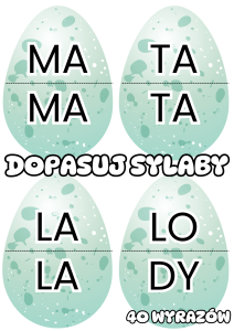 Dopasuj Sylaby - Dzień Dinozaura 