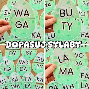 Dopasuj Sylaby - Dzień Dinozaura 