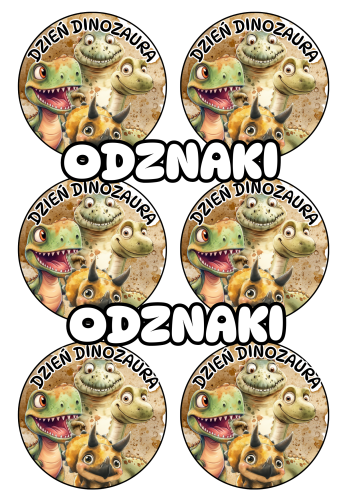 Odznaki / Medale - Dzień Dinozaura 