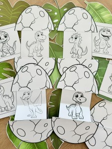 Jaja Dinozaura Rozkładane - Praca Plastyczna - Dzień Dinozaura 