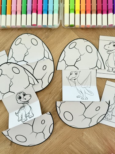 Jaja Dinozaura Rozkładane - Praca Plastyczna - Dzień Dinozaura