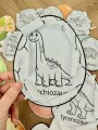 Jaja Dinozaura ( wersja czarno - biała ) - Dzień Dinozaura    