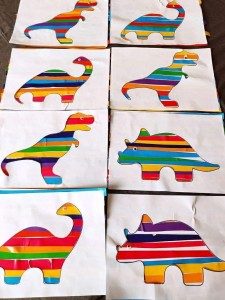 Kontury Dinozaurów - Szablony Na Prace Plastyczne - Dzień Dinozaura