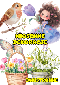 Wiosenne Dekoracje Dwustronne - (wersja 3 ) - Wiosna  