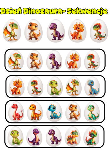 Dzień Dinozaura- Sekwencje Dinozaury