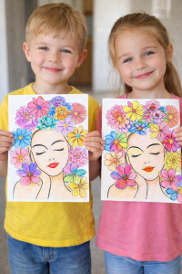 Wiosna- Portrety- Wiosenne Prace Plastyczne 