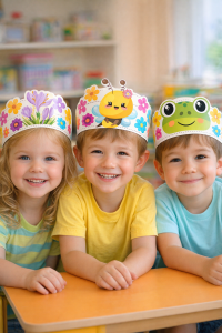 Wiosenne Opaski dla dzieci - Biało- Czarne / Kolorowe  - Wiosna