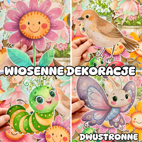 Wiosenne Dekoracje Dwustronne - (wersja 3 ) - Wiosna 