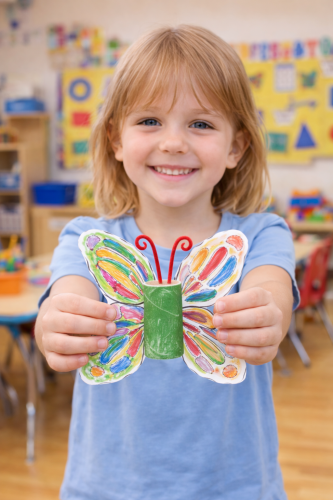 Skrzydła Motyli - Wiosenna Praca Plastyczna - Wiosna 