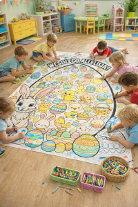 Wielkanocna Kolorowanka XXL - Pisanka - Wielkanoc 