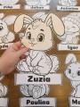 Zajączki z możliwością edycji imion  - Wielkanoc