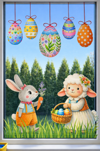 Wielkanocne Dekoracje Dwustronne   - ( wzór 1 ) - Wielkanoc