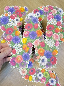 Wiosna - Napis / Girlanda (  wzór 3 )  