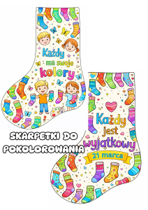 Skarpetki z Hasłami - Dzień Kolorowej Skarpetki