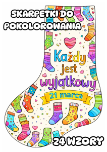 Skarpetki z Hasłami - Dzień Kolorowej Skarpetki 