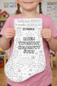 Skarpetki z Hasłami - Dzień Kolorowej Skarpetki   