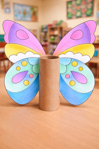 Skrzydła Motyli - Wiosenna Praca Plastyczna - Wiosna   