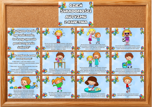 Dzień Autyzmu - Plansze Edukacyjne/ Materiały Na Zajęcia  