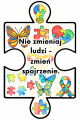 Puzzle z Hasłami do pokolorowania - Dzień Autyzmu  