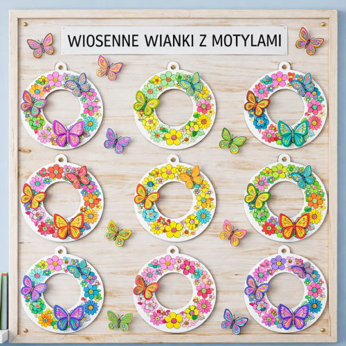 Wiosna- Wianki Wiosenne - Prace Plastyczne   