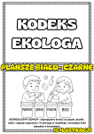 Kodeks Ekologa ( wersja biało-czarna ) - Dzień Ziemi