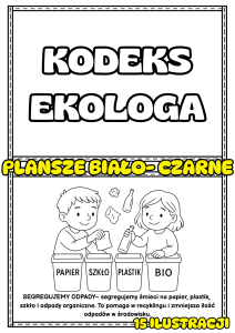 Kodeks Ekologa ( wersja biało-czarna ) - Dzień Ziemi