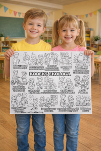 Kolorowanka XXL -  Kodeks Ekologa- Kolorowanka - Dzień Ziemi 