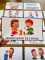 Jesień - Wersja 2 - Kodeks Przedszkolaka/ Nasze zasady- Ilustracje z opisami 