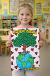 Praca Plastyczna  ( wzór 3 ) - Dzień Ziemi 
