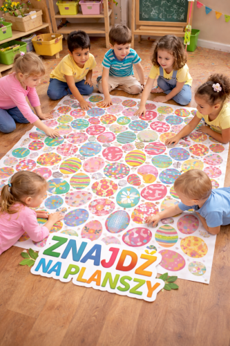 Znajdź Pisankę na planszy  XXL - Wielkanoc