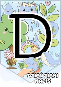 Dzień Ziemi - Napis ( wzór 2)