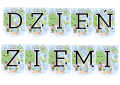 Dzień Ziemi - Napis ( wzór 2) 