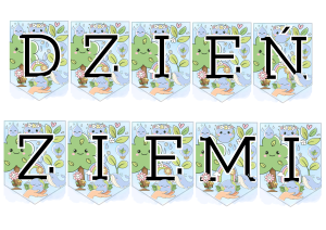 Dzień Ziemi - Napis ( wzór 2) 