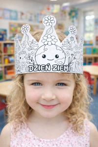 Opaska Biało - Czarna ( wzór 1)  - Dzień Ziemi 