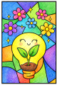 Witraże / Praca Plastyczna - Dzień Ziemi 