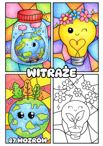 Witraże / Praca Plastyczna - Dzień Ziemi 