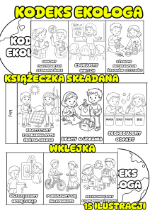 Kodeks Ekologa- Książeczka / Wklejka ( wersja biało-czarna ) - Dzień Ziemi