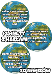 Planety z Hasłami- Wersja Kolorowa- Dzień Ziemi 