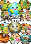 Dobre i Złe Zachowania  ( wzór 2 ) - Plansze Z Ilustracjami - Dzień Ziemi