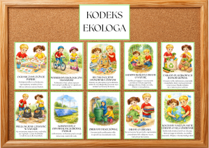 Kodeks Ekologa ( wzór 1) - Gazetka / Plansze - Dzień Ziemi