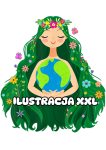 Pani Ziemia ( wzór 2) - Dekoracje / Ilustracja XXL - Dzień Ziemi 
