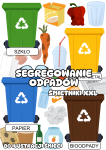 Segregowanie Śmieci - Śmietniki XXL / 80 Ilustracji Śmieci- Dzień Ziemi