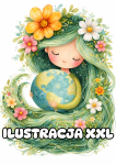 Pani Ziemia ( wzór 3) - Dekoracje / Ilustracja XXL - Dzień Ziemi  