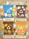 Segregowanie Śmieci - Śmietniki XXL / 80 Ilustracji Śmieci- Dzień Ziemi 